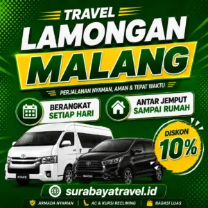 Rekomendasi Travel Lamongan Malang dengan Harga Tiket Semurah Ini, Paling Diburu Penumpang