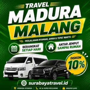 Rekomendasi Travel Madura Malang dengan Harga Tiket Semurah Ini, Paling Diburu Penumpang