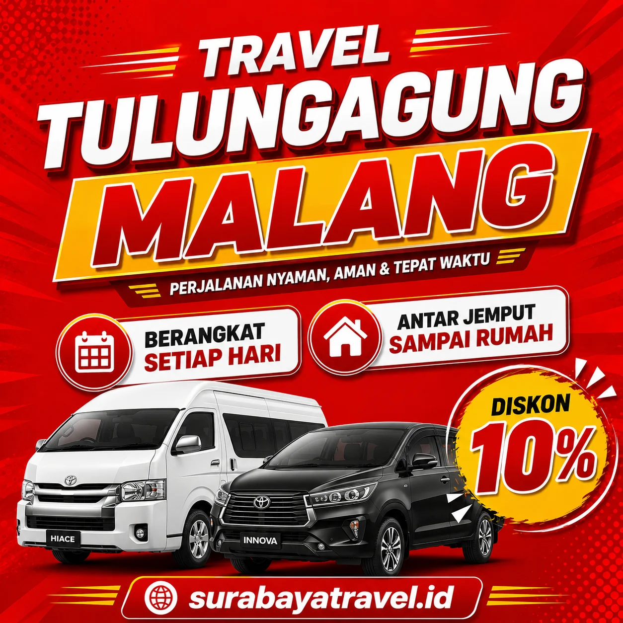 Rekomendasi Travel Tulungagung Malang dengan Harga Tiket Semurah Ini, Paling Diburu Penumpang