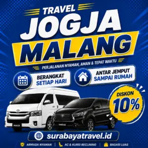 Rekomendasi Travel Jogja Malang Berangkat Pagi dengan Harga Tiket Semurah Ini