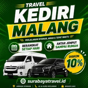 Rekomendasi Travel Kediri Malang 24 Jam dengan Harga Tiket Semurah Ini