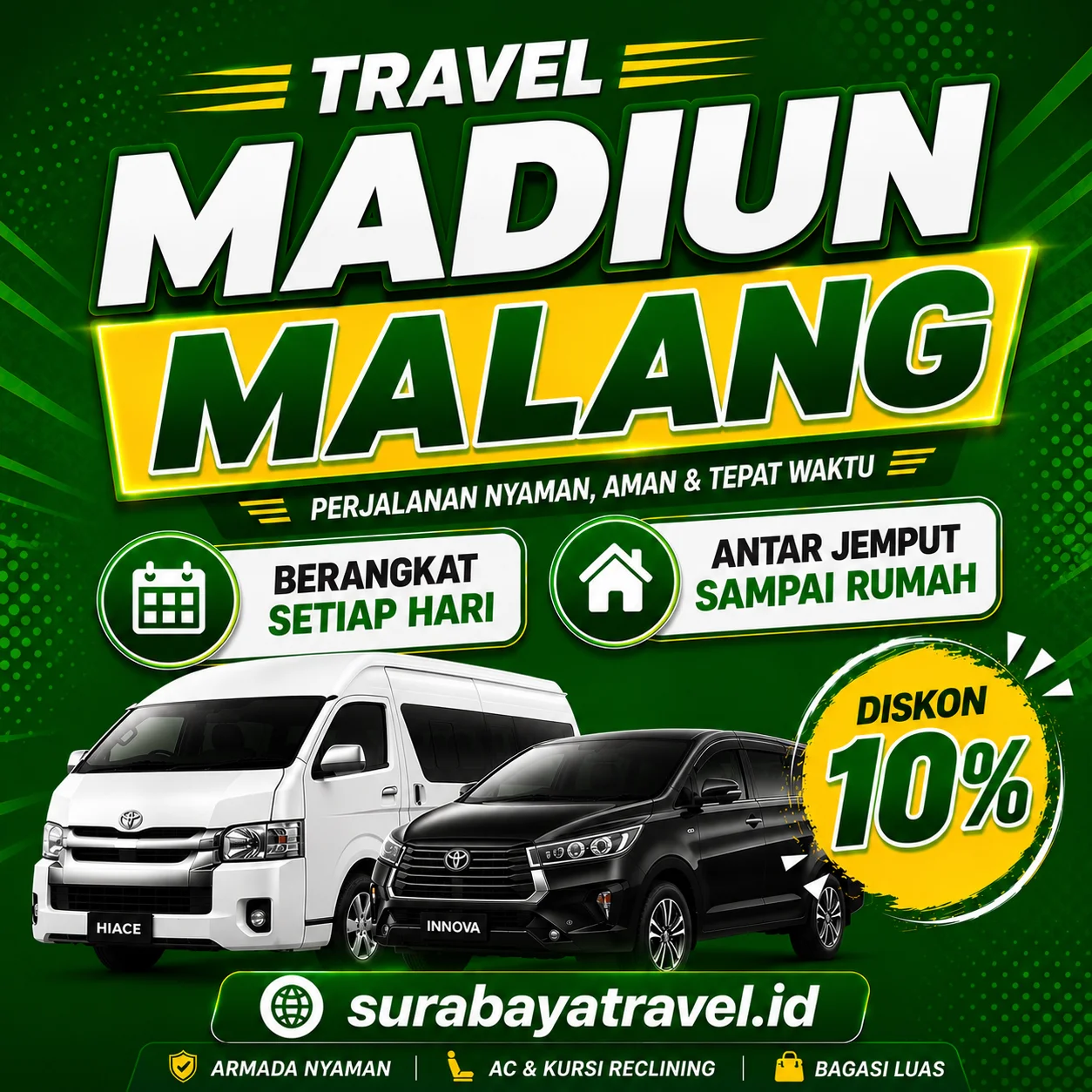 Rekomendasi Travel Madiun Malang Lewat Tol dengan Harga Tiket Semurah Ini