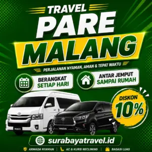 Rekomendasi Travel Pare Malang dengan Harga Tiket Semurah Ini, Paling Diburu Penumpang