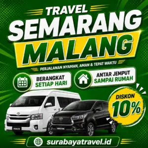 Rekomendasi Travel Semarang Malang Via Tol Berangkat Pagi Rating Tertinggi dengan Harga Tiket Semurah Ini