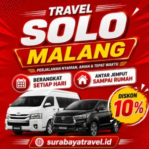 Rekomendasi Travel Solo Malang dengan Harga Tiket Semurah Ini, Paling Diburu Penumpang