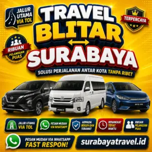 Rekomendasi Travel Blitar Surabaya Rating Tertinggi 24 Jam Harga Tiketnya Semurah Ini❗