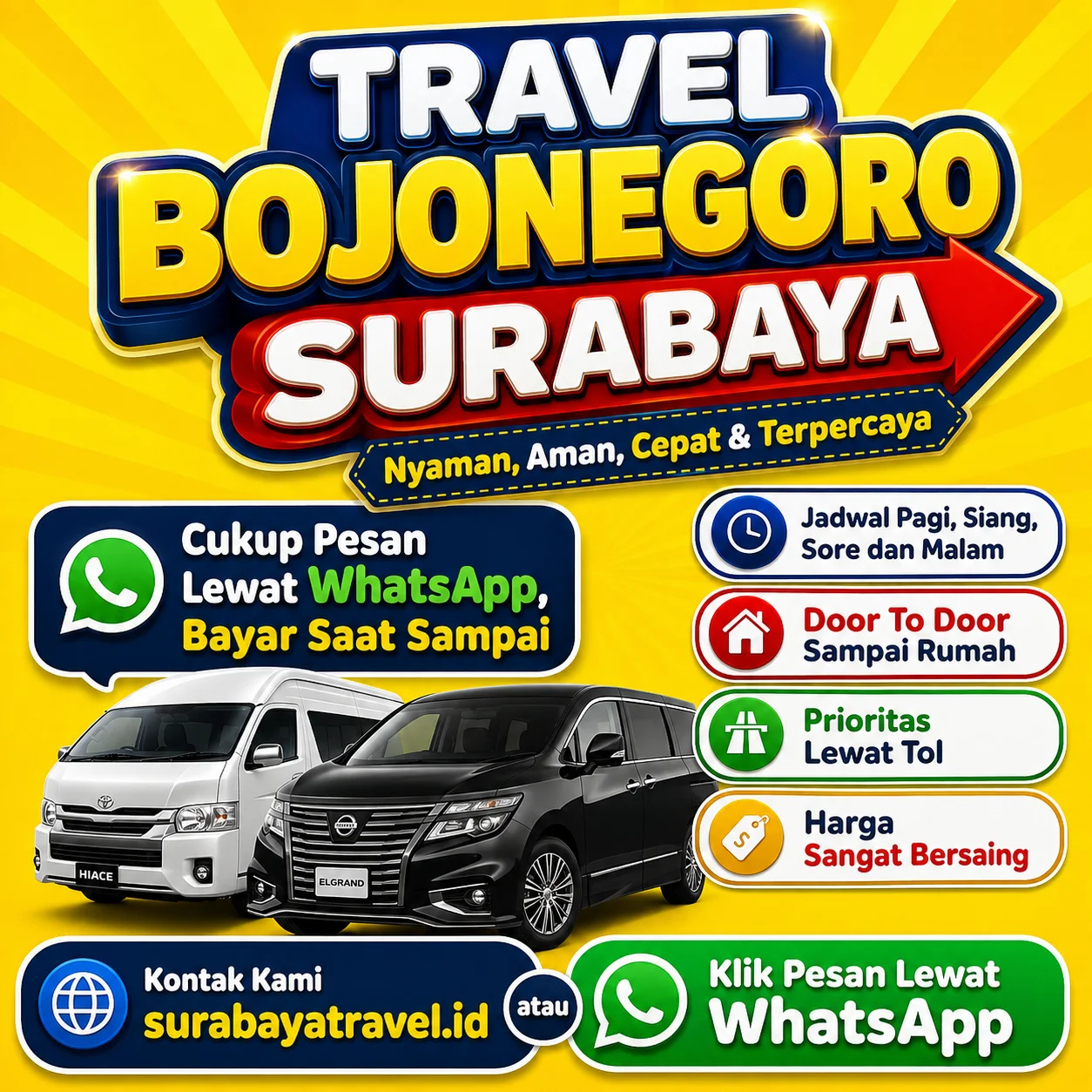 Dari Bojonegoro Ke Surabaya Jadi Gampang π Pilih Travel Ini, Harga Tiket Murah