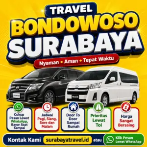 Dari Bondowoso Ke Surabaya Jadi Gampang 🍁 Pilih Travel Ini, Harga Tiket Murah