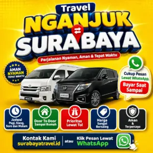 Dari Nganjuk Ke Surabaya Jadi Gampang 🍁 Pilih Travel Ini, Harga Tiket Murah