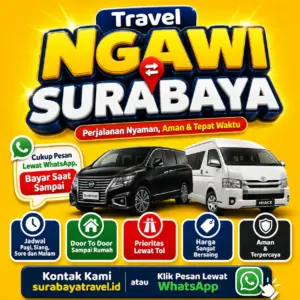 Dari Ngawi Ke Surabaya Jadi Gampang 🍁 Pilih Travel Ini, Harga Tiket Murah