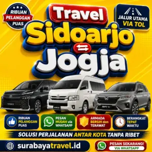 Rekomendasi Travel Sidoarjo Jogja Paling Diburu Penumpang Harga Tiketnya Semurah Ini❗