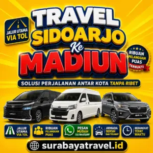 Rekomendasi Travel Sidoarjo Madiun Harga Tiketnya Semurah Ini, Paling Diburu Penumpang❗