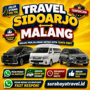 Rekomendasi Travel Sidoarjo Malang Paling Diburu Penumpang Harga Tiketnya Semurah Ini❗