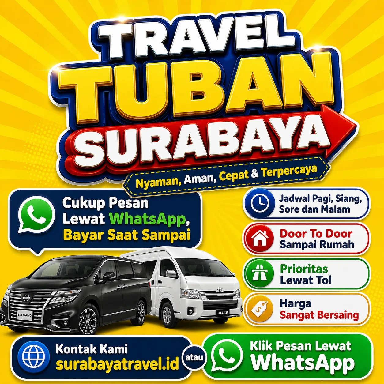 Dari Tuban Ke Surabaya Jadi Gampang π Pilih Travel Ini, Harga Tiket Murah