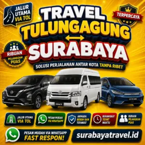 Rekomendasi Travel Tulungagung Surabaya Via Tol Harga Tiketnya Semurah Hari Ini❗